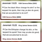 The Old World Geneva Bible 1599 Geneva Bible