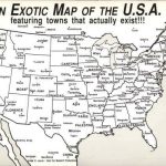 Exotic map of the USA