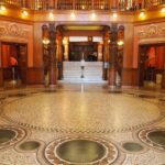 The mosaic marble floor The mosaic marble floor in Rome